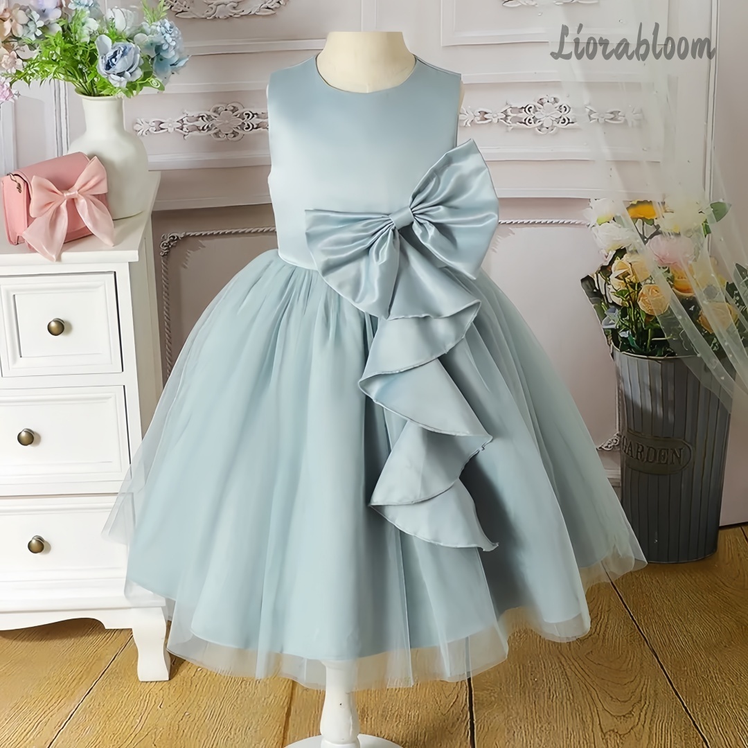 Large Women'S Formal Wear - Blue Children's Evening Gown Flower Girl