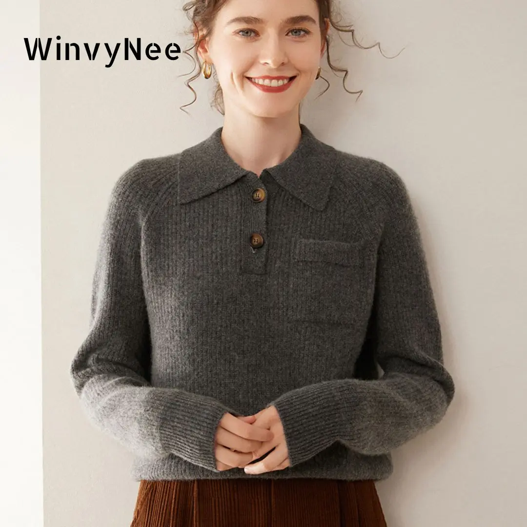 Cashmere Sweater Formal - WinvyNee Women's Cashmere Wool Sweater with