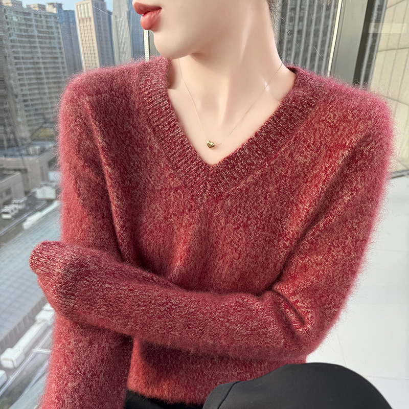 Cashmere Sweater Formal - Autumn And Winter New Colored Yarn