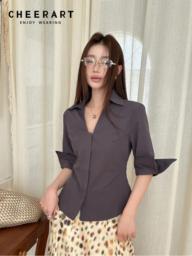 CHEERART Fall Women'S Blouses  - Women Formal Wear Korean 评论和价格