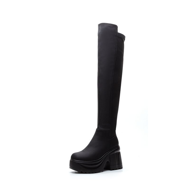 Womens Knee High Thick Sole Wi - Woman Formal Wear 评论和价格