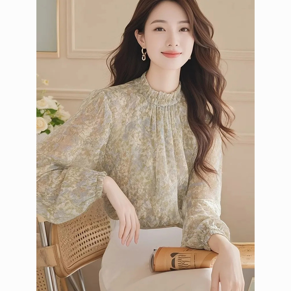 Long Sleeve Shirts Women Satin - Women Formal Wear Korean 评论和价格
