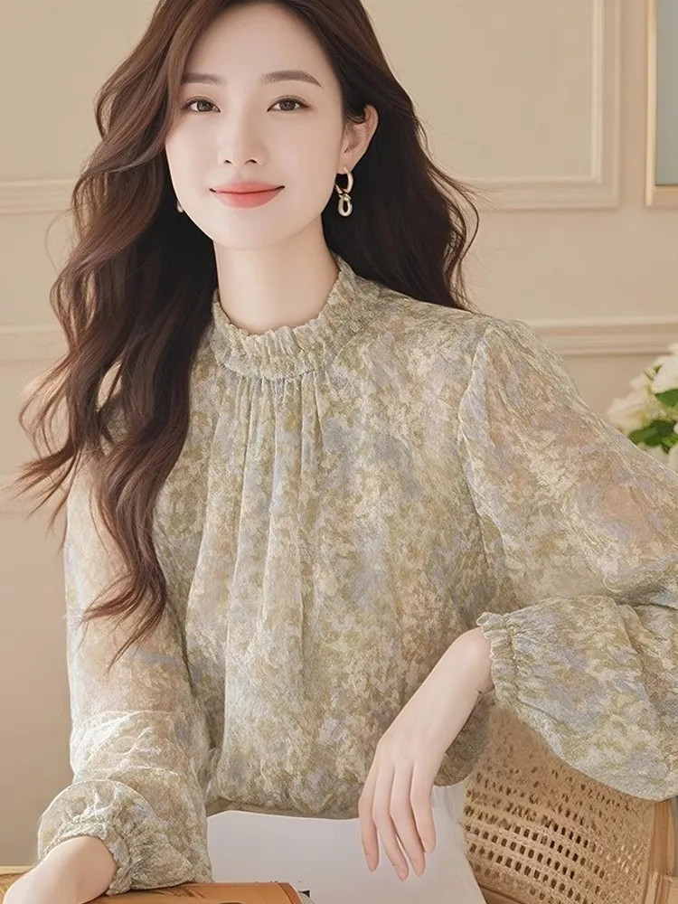 Long Sleeve Shirts Women Satin - Women Formal Wear Korean 评论和价格