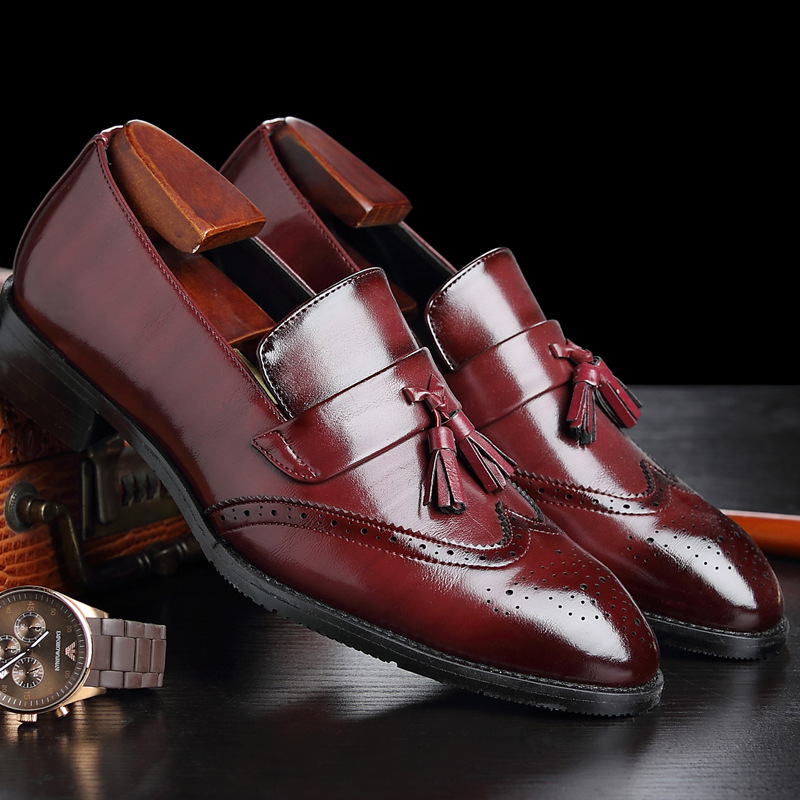 Classic Men's Leather Tassel L - Formal Wear Women'S Loafers 评论和价格