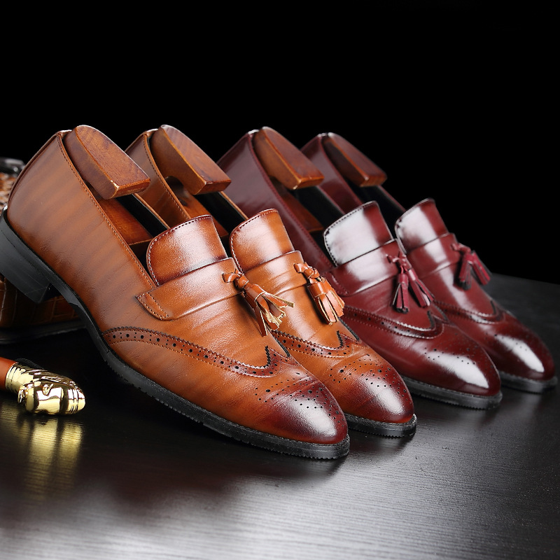 Classic Men's Leather Tassel L - Formal Wear Women'S Loafers 评论和价格