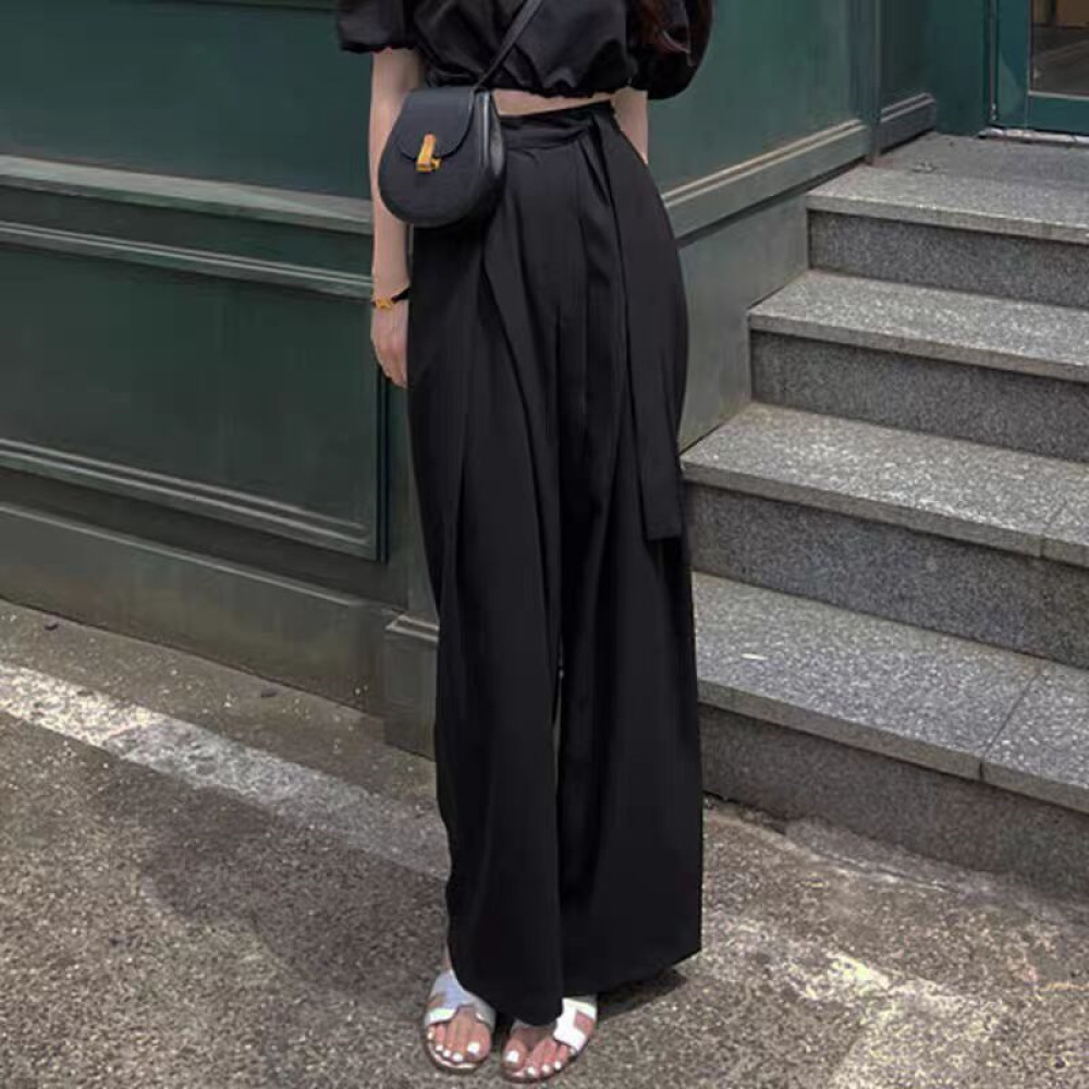 Women Fashion Wide Leg Trouser - Women Formal Wear Korean 评论和价格