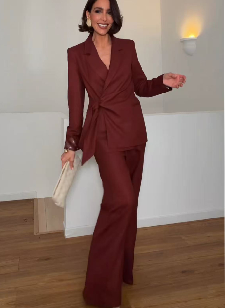 Fashion Office Ladies Blazer P - Women'S Formal Wear With Pants 评论和价格