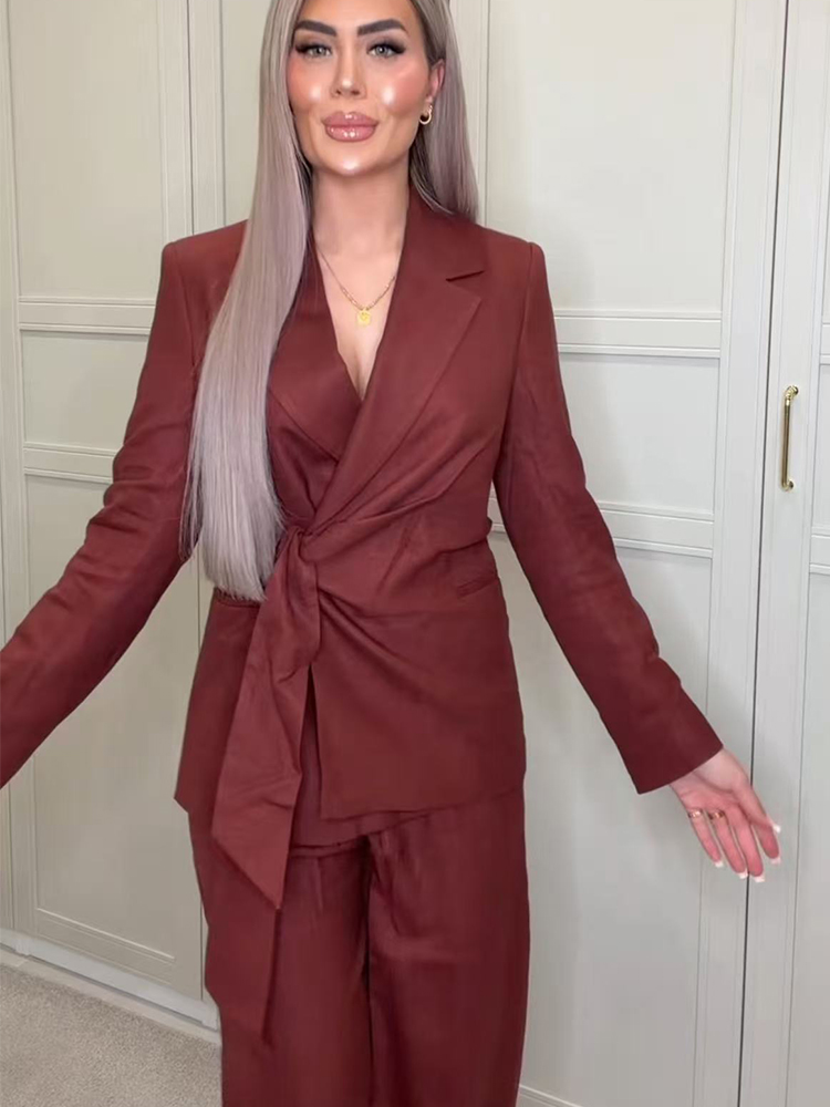 Fashion Office Ladies Blazer P - Women'S Formal Wear With Pants 评论和价格