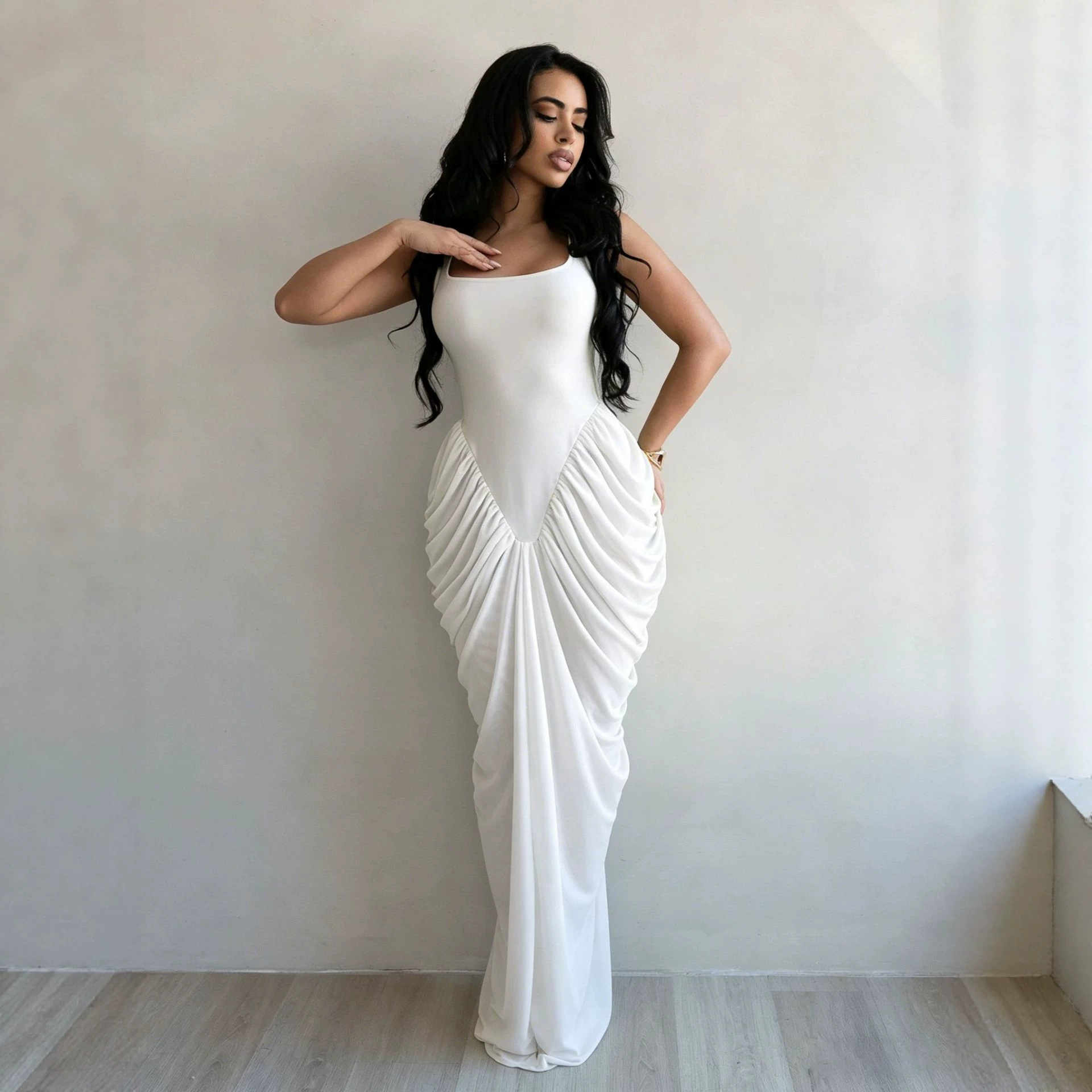 Long Dress Women Gown Dresses  - Wrap Dress Work 评论和价格