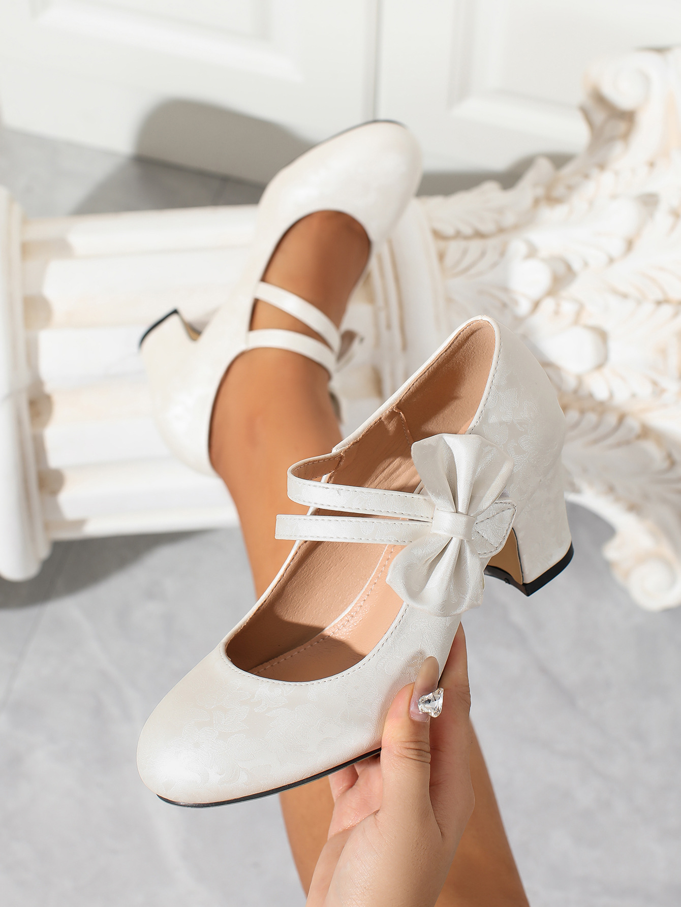 Large size women's shoes bow M - Large Women'S Formal Wear 评论和价格