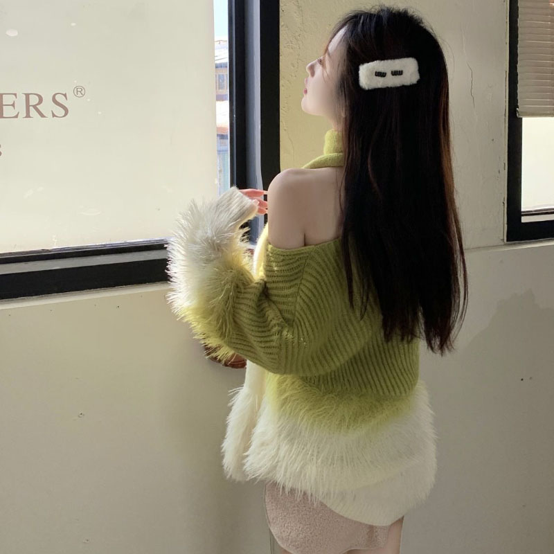 Women's Gradient V-Neck Sweate - Cashmere Sweater Formal 评论和价格