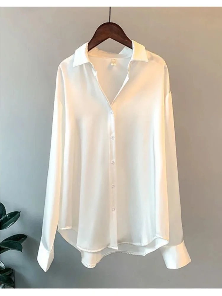 Plus Size Casual Women Silk Sh - Women'S Formal Wear Blouse 评论和价格