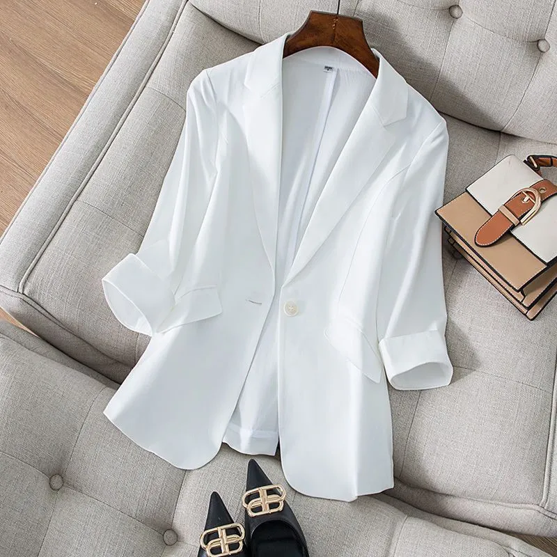 Jacket Women's Clothing Slim F - Women Formal Wear Korean 评论和价格