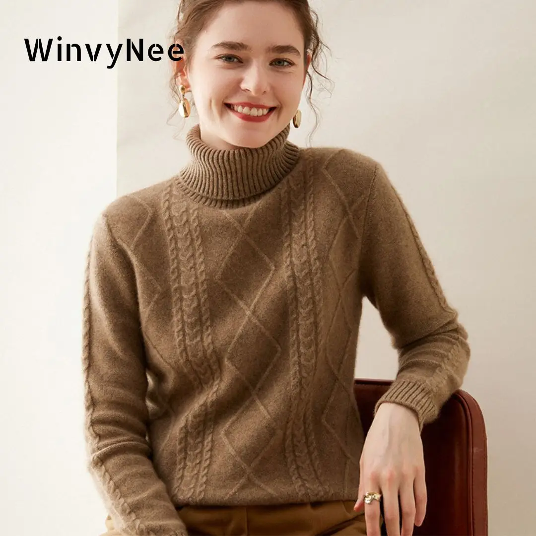 WinvyNee Women's Cashmere Wool - Cashmere Sweater Formal 评论和价格