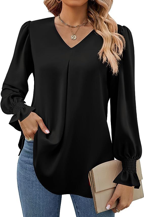 Women's Long Sleeve Shirt Spri - Women'S Formal Wear Blouse 评论和价格
