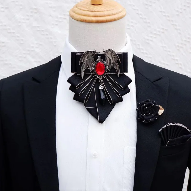 Men's Bow Tie Brooch Set Briti - Women Formal Wear Korean 评论和价格