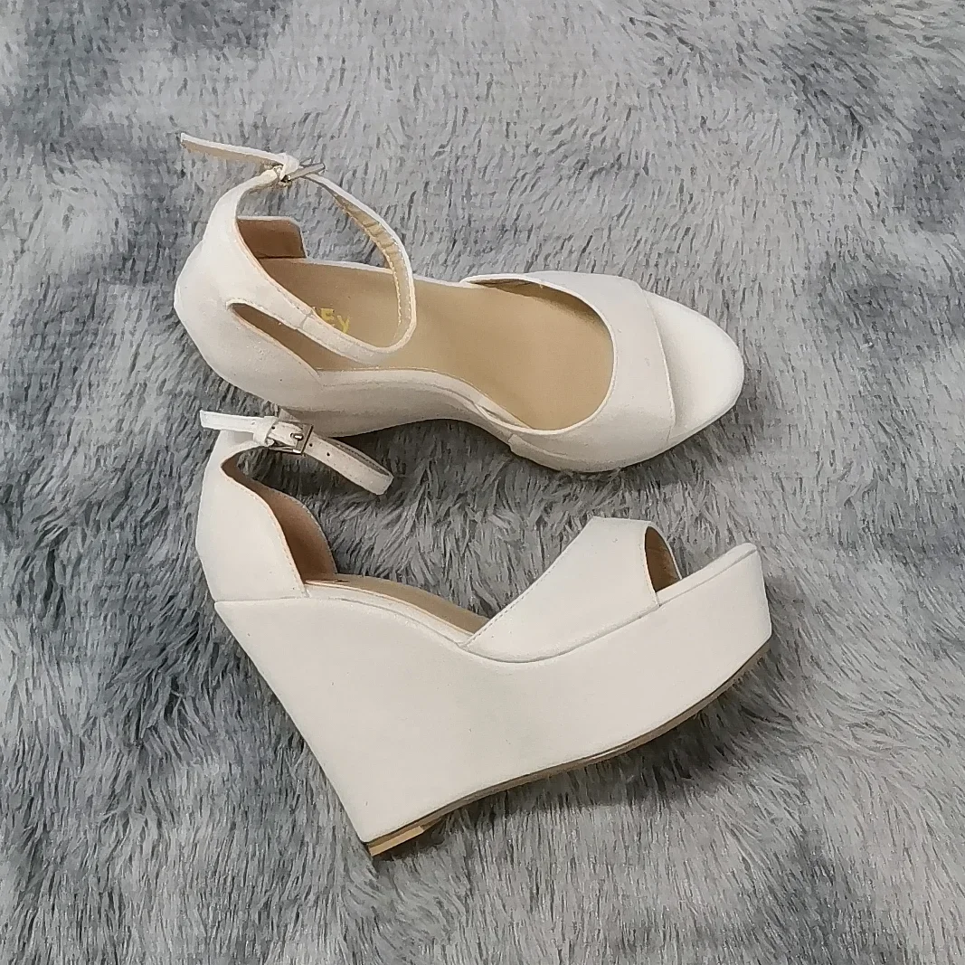 Women Sandals 14cm Sexy Peep T - Wrap Dress Work 评论和价格