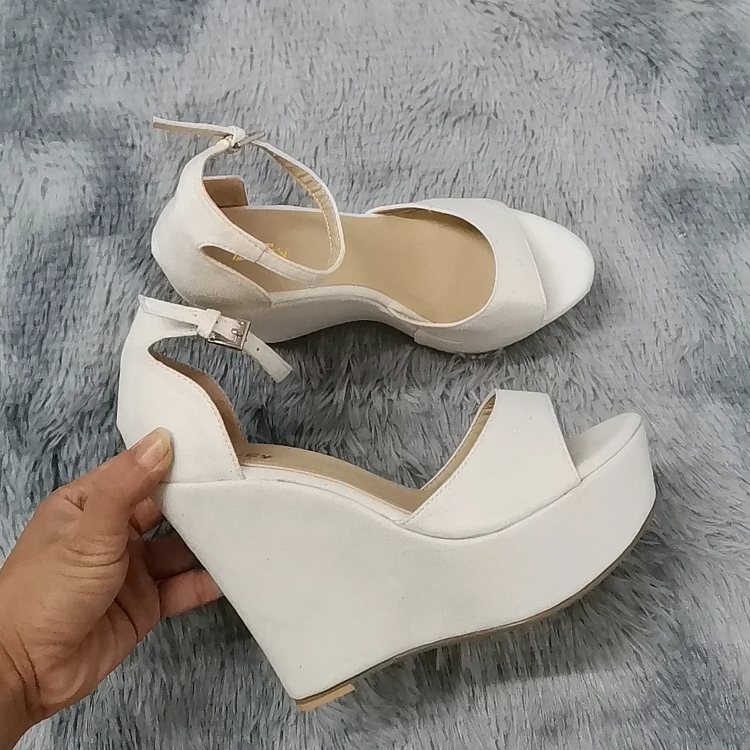 Women Sandals 14cm Sexy Peep T - Wrap Dress Work 评论和价格