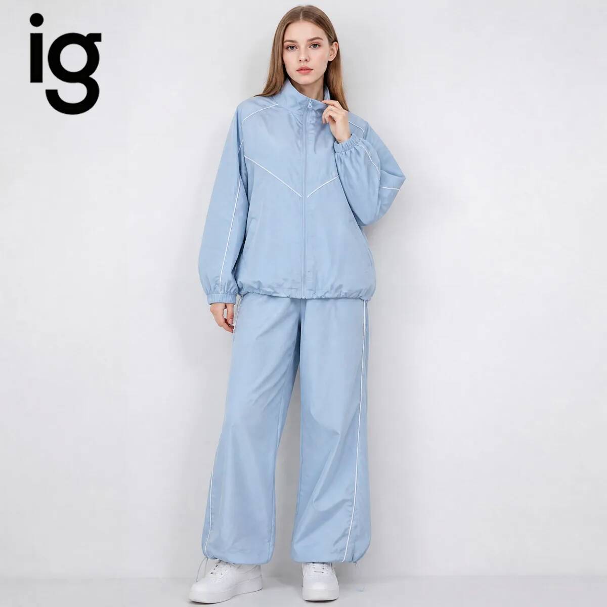 IG Women 2 Piece Tracksuit Set - Women'S Formal Wear With Pants 评论和价格