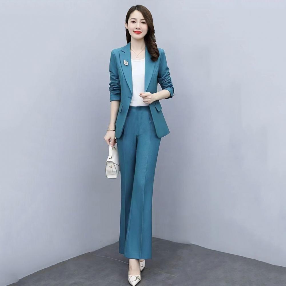 2 Pcs/Set Lady Formal Coat Pan - Women'S Formal Wear With Pants 评论和价格