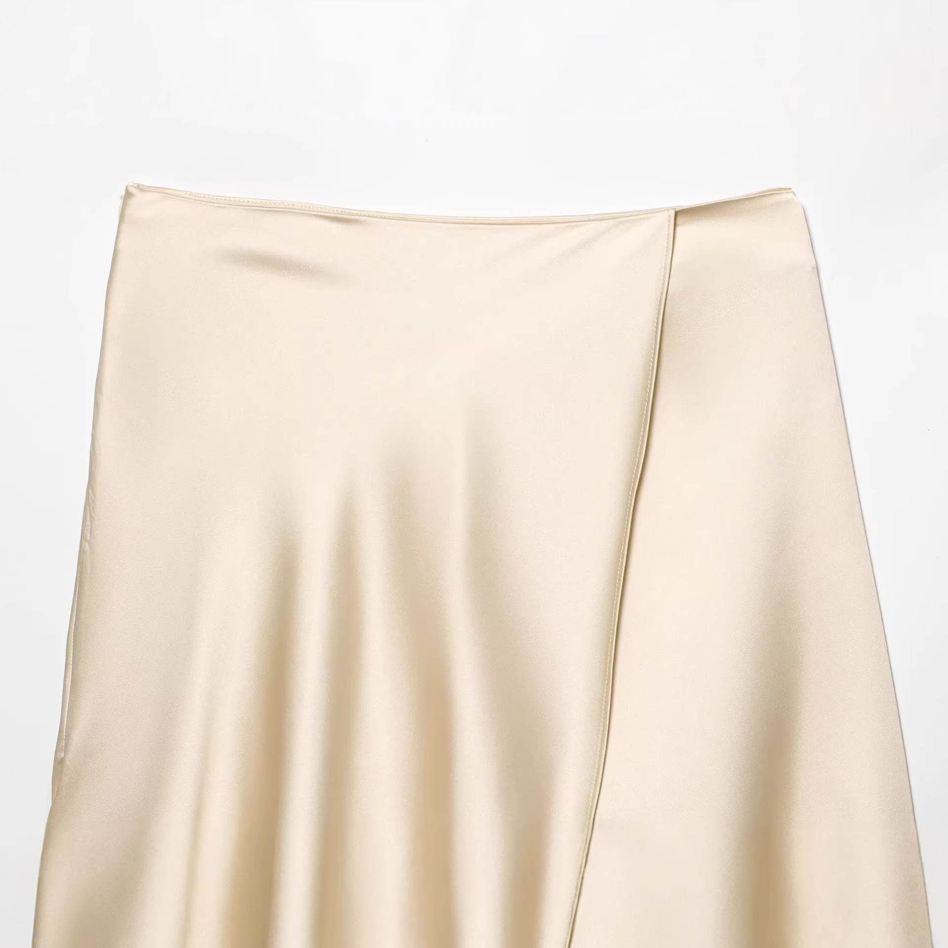 Women's Elegant Satin Lace Hem - Yellow Formal Wear Women 评论和价格